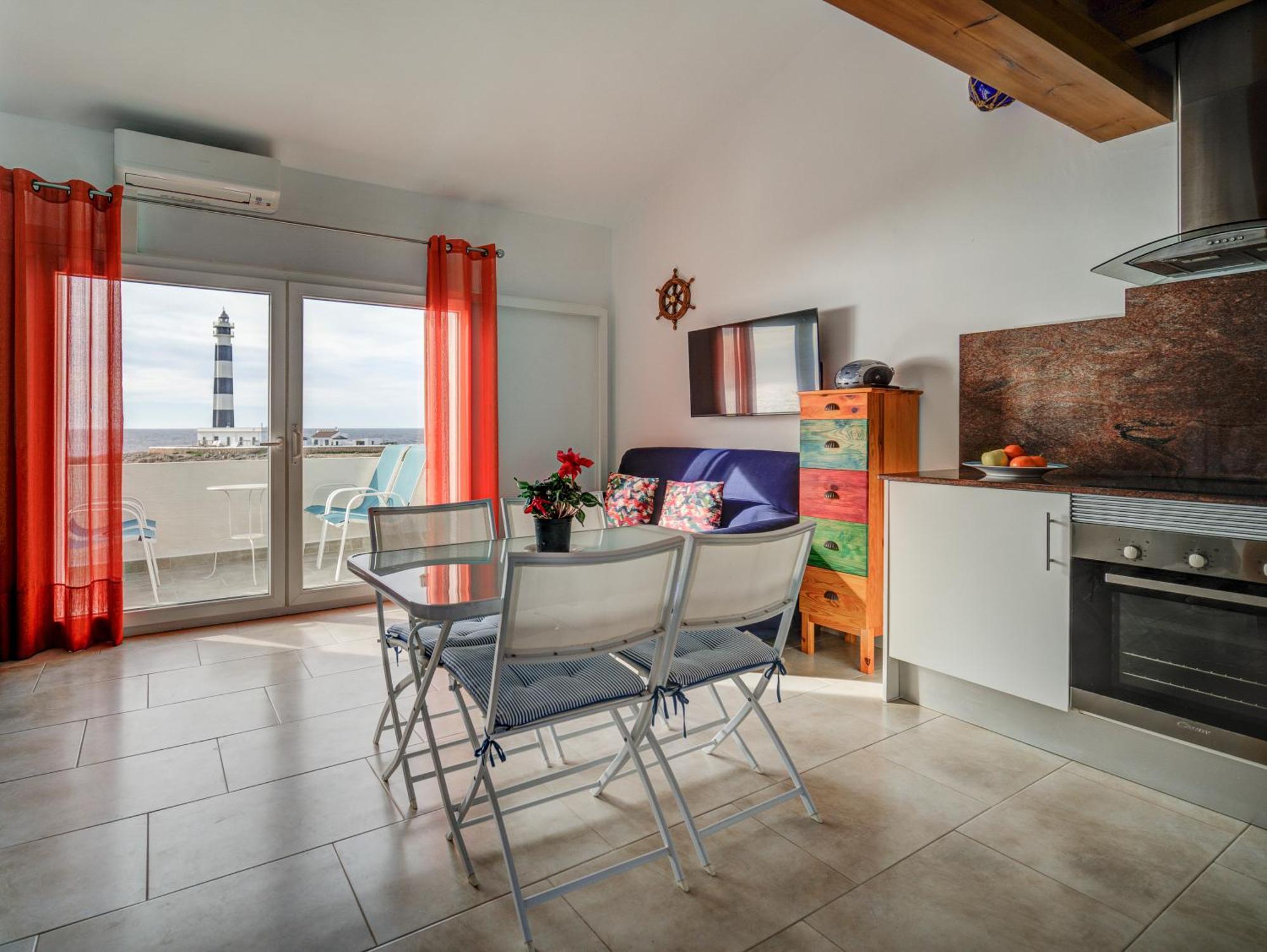 Vista Faro-Apartamento Con Balcon Que Mira Al Mar Cala'N Bosch  Exterior photo